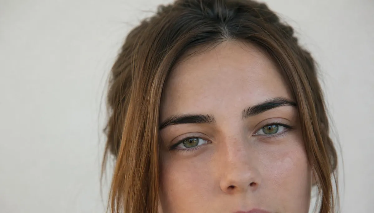 Close-up of a woman's face in soft natural light, illustrating how Botox targets expression muscles