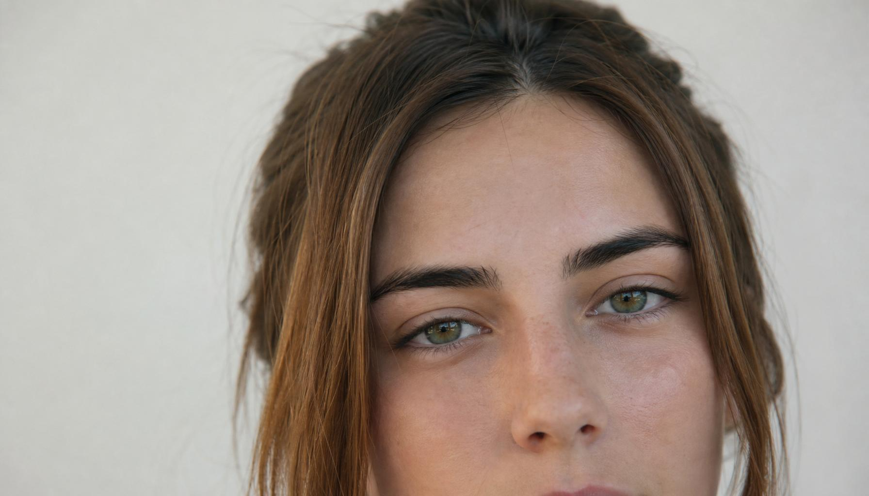 Close-up of a woman's face in soft natural light, illustrating how Botox targets expression muscles